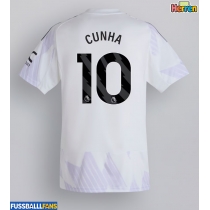 Manchester United Matheus Cunha #10 Auswärtstrikot 2025-26 Kurzarm